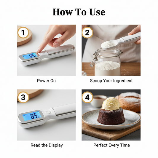 SpoonScale 500 — Digital measuring spoon scale with high-precision LCD display