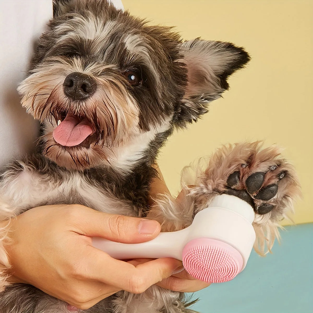 PawClean Duo — Silicone Pet Paw Cleaner & Massage Brush