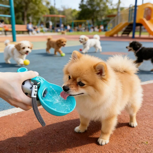 Spherical Water Bottle Portable Dog Bowl