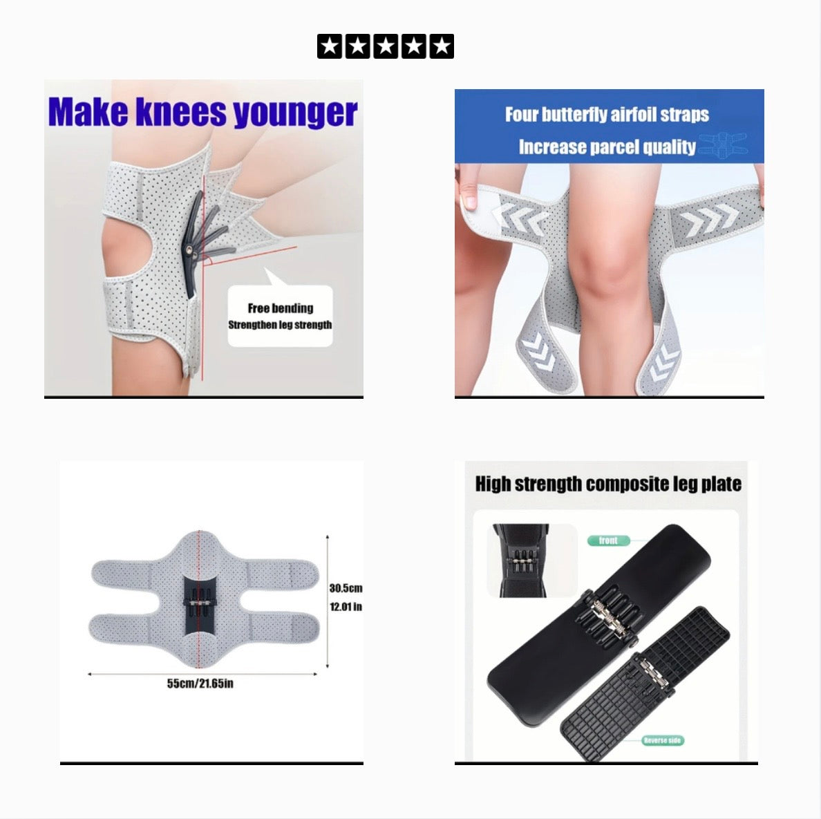 Knee Stabilizer with Spring Support