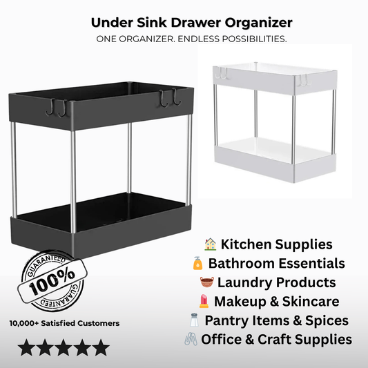 Under Sink Drawer Organizer 2 pieces