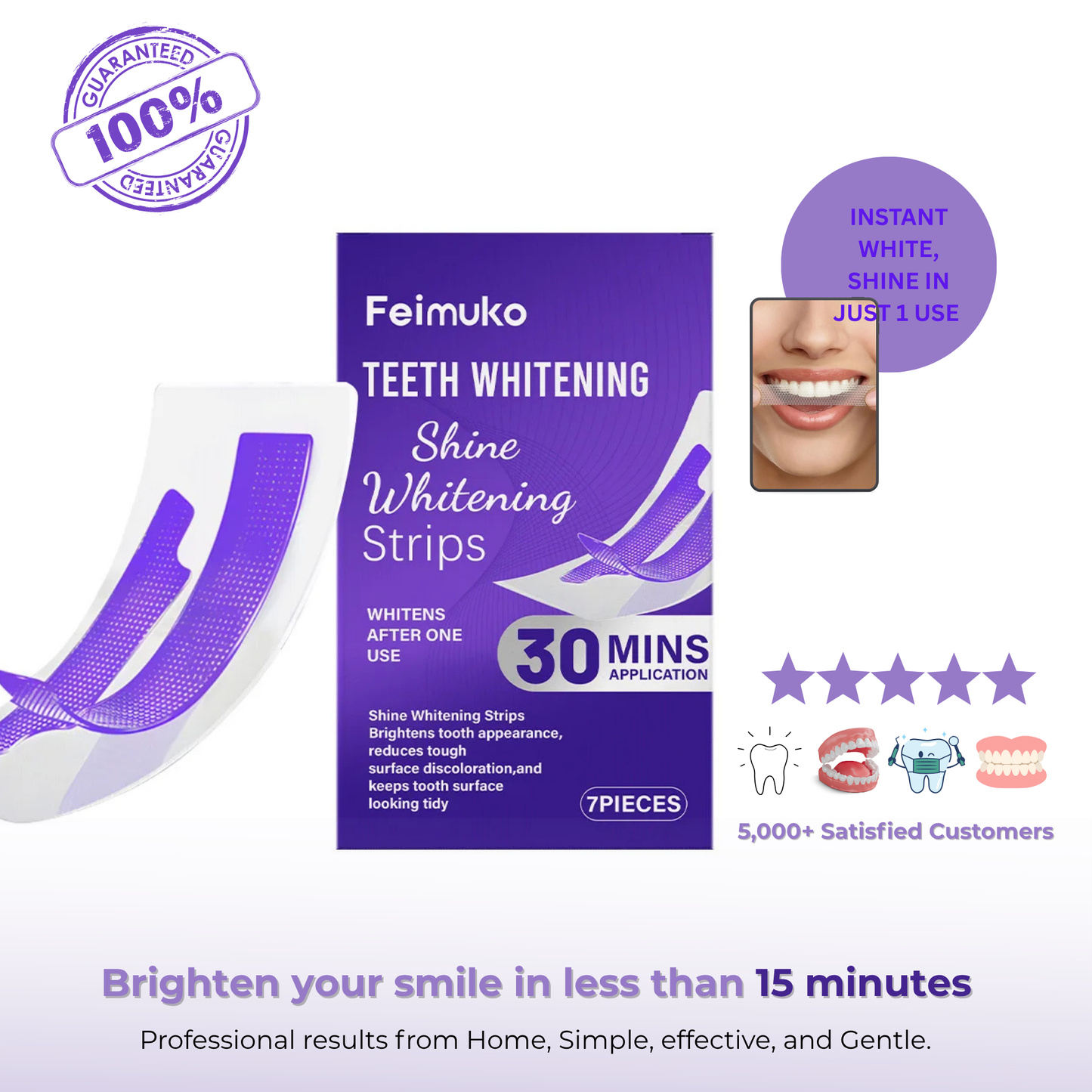 Teeth Brightening Care Strips