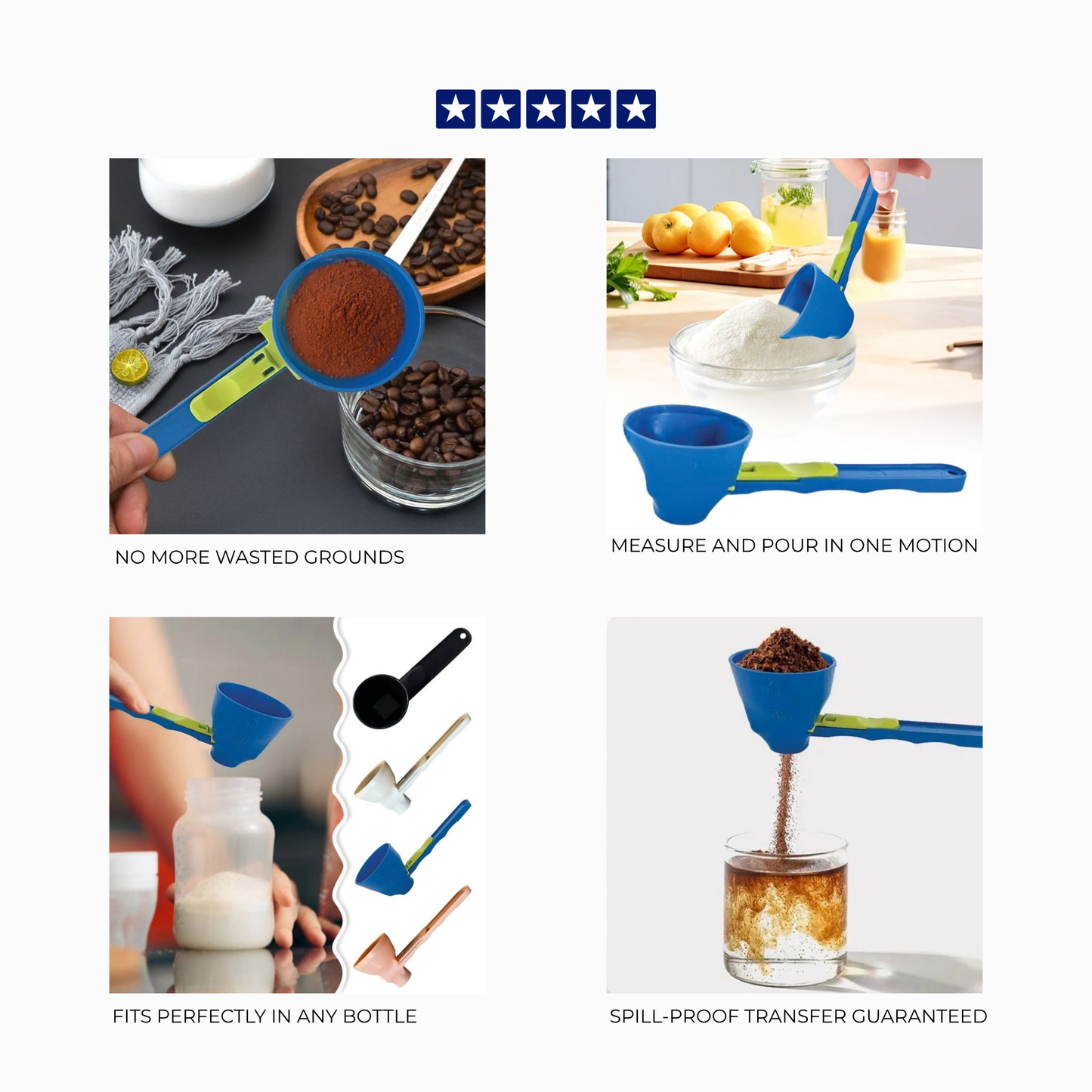 2-in-1 Sliding Scoop Funnel