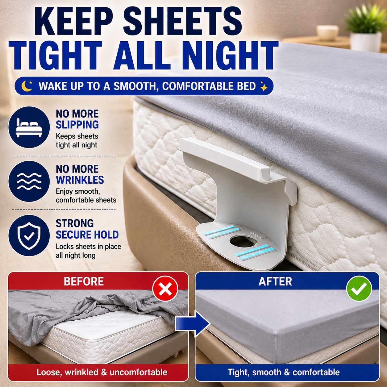 BedGrip Sheet Clips