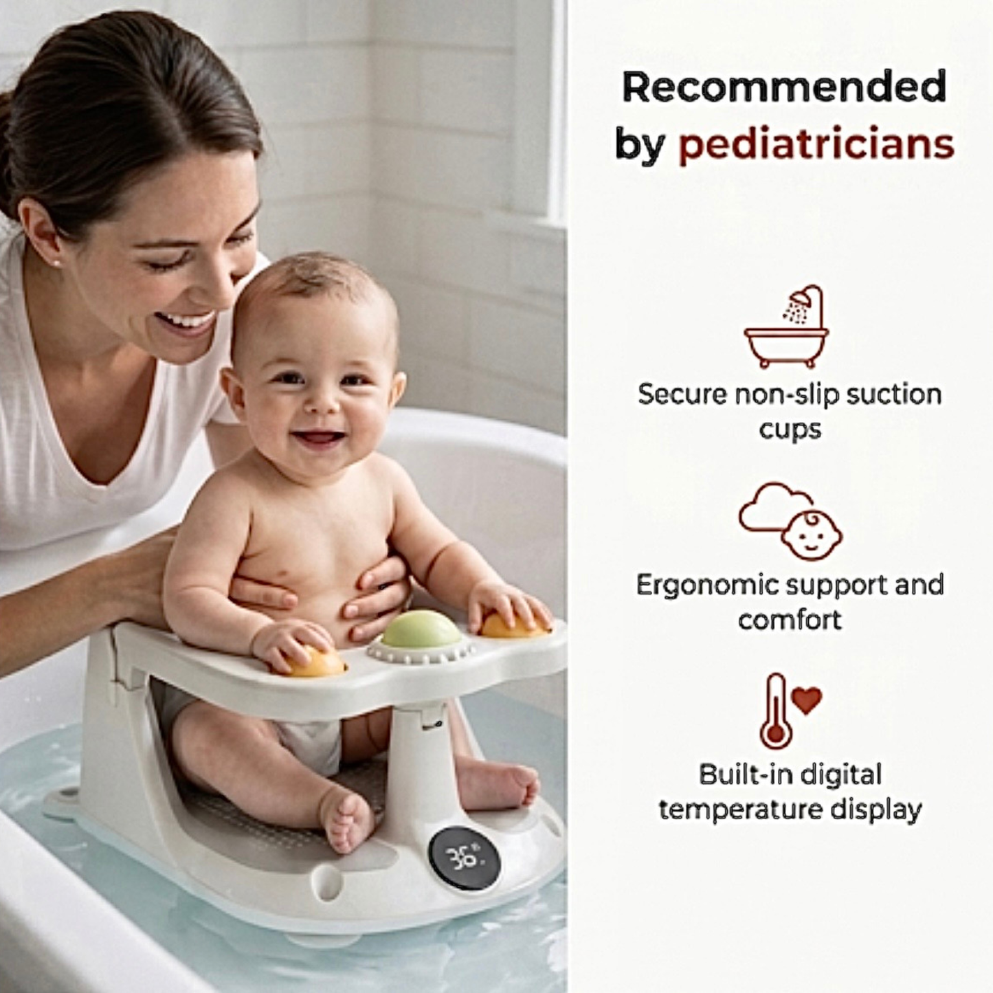 Secure Sit-Up Bath Seat
