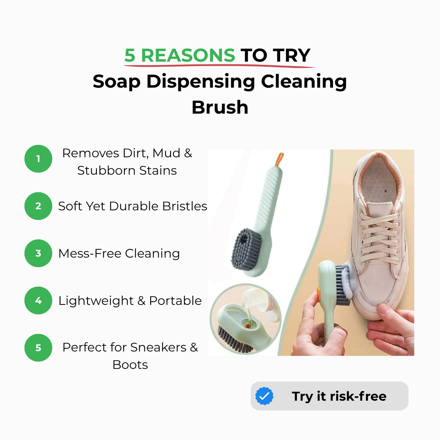 Soap Dispensing Cleaning Brush