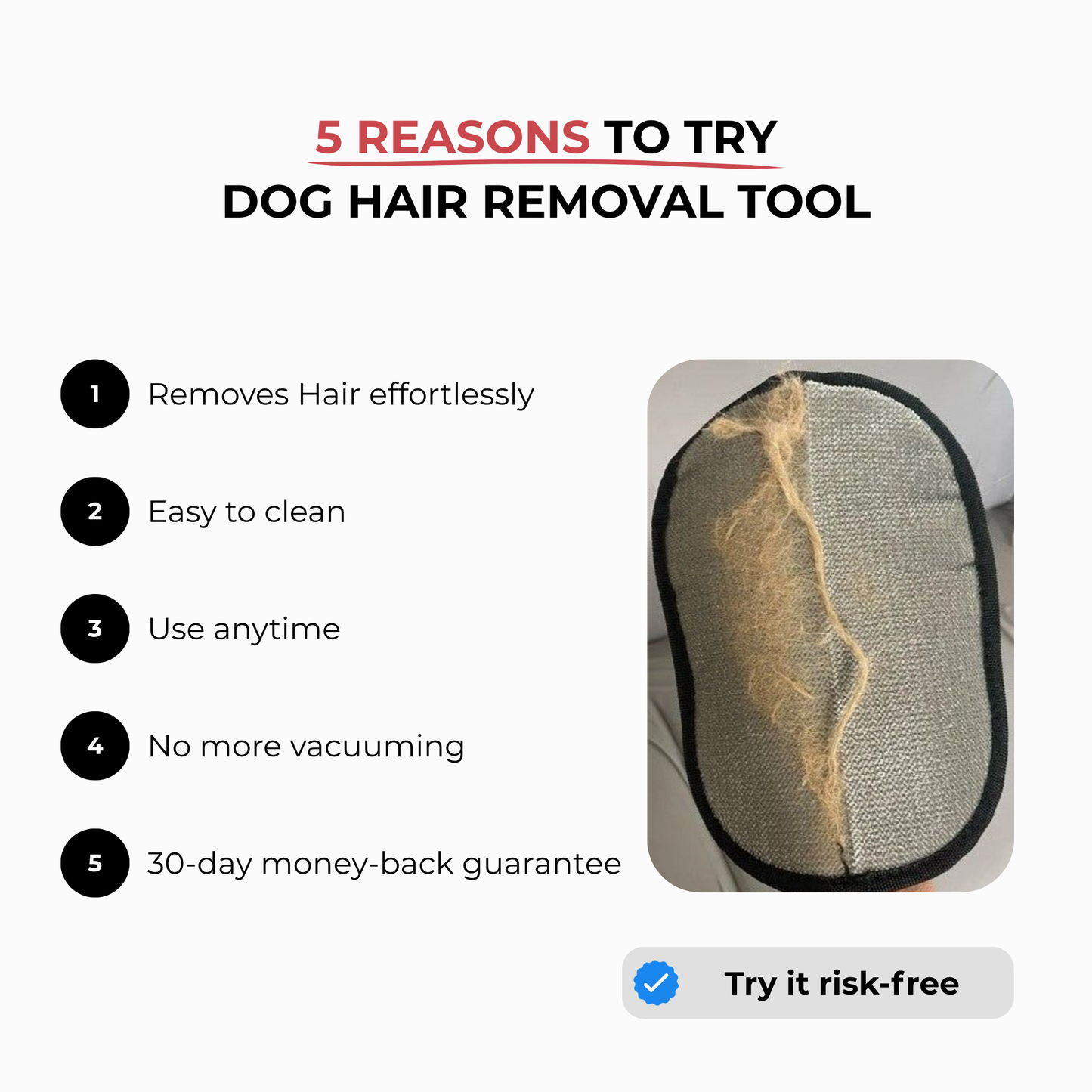 Reusable Pet Fur Remover Gloves