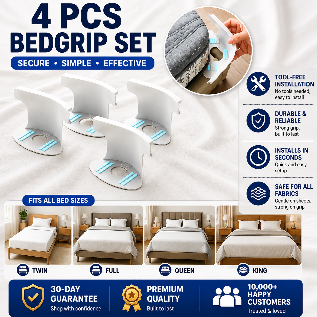 BedGrip Sheet Clips