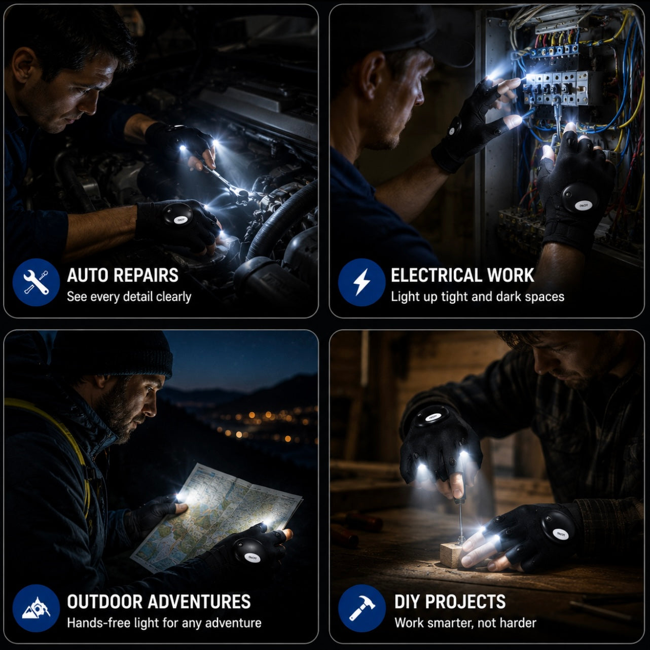 Lumi- LED- Glove