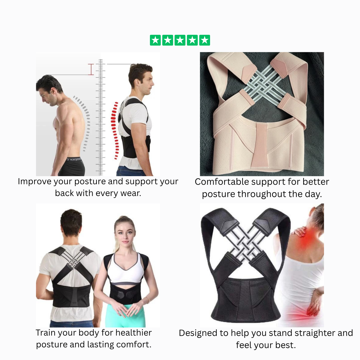 Back & Shoulder Support Brace