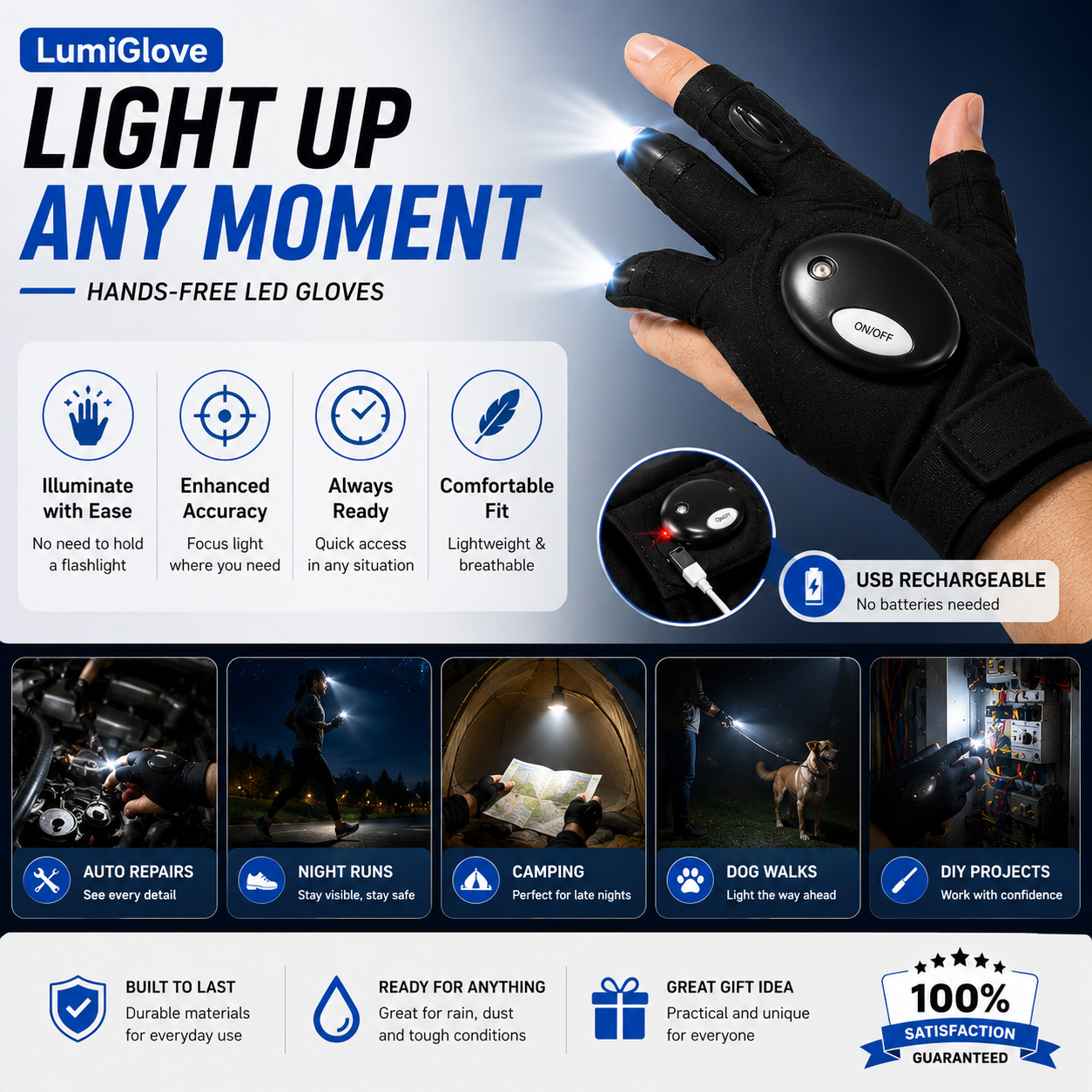 Lumi- LED- Glove