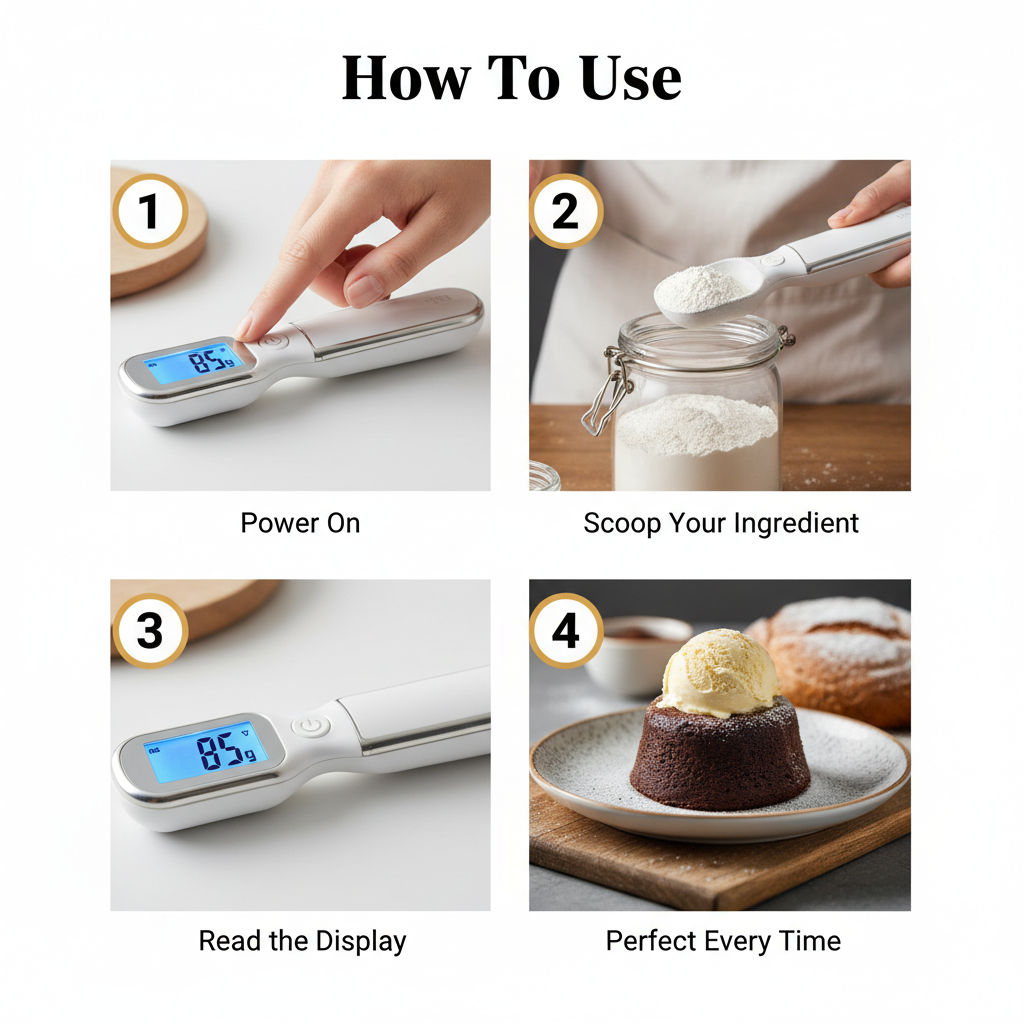 SpoonScale 500 — Digital measuring spoon scale with high-precision LCD display