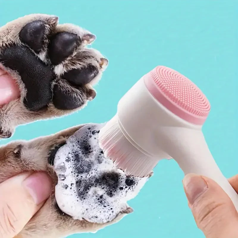 PawClean Duo — Silicone Pet Paw Cleaner & Massage Brush