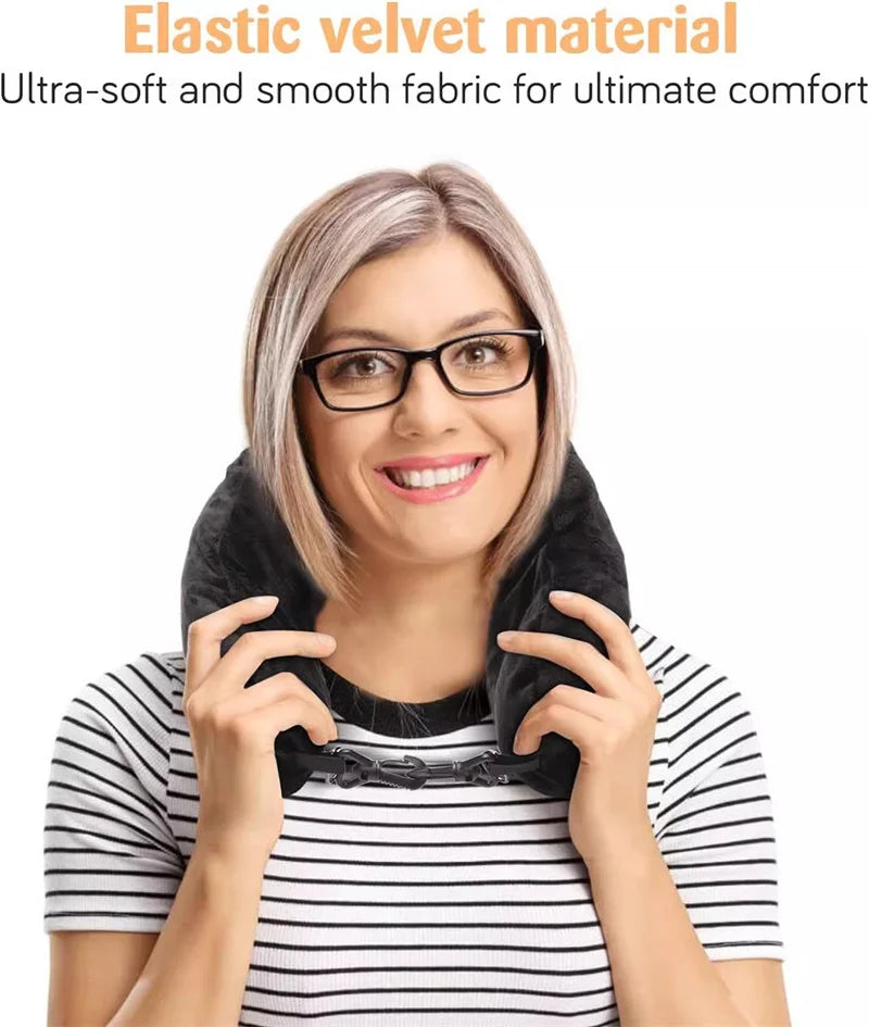 Travel Comfort & Storage Pillow
Travel neck pillow U-shaped,adjustable soft wool cover,can be filled with clothing for comfort Travel Pillow With Storage Pouch