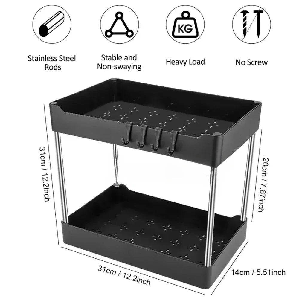 Under Sink Drawer Organizer 2 pieces