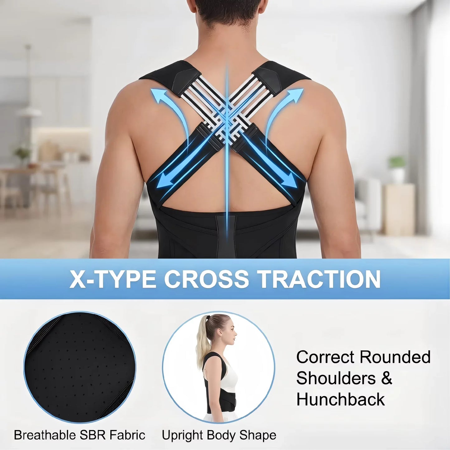 Back & Shoulder Support Brace