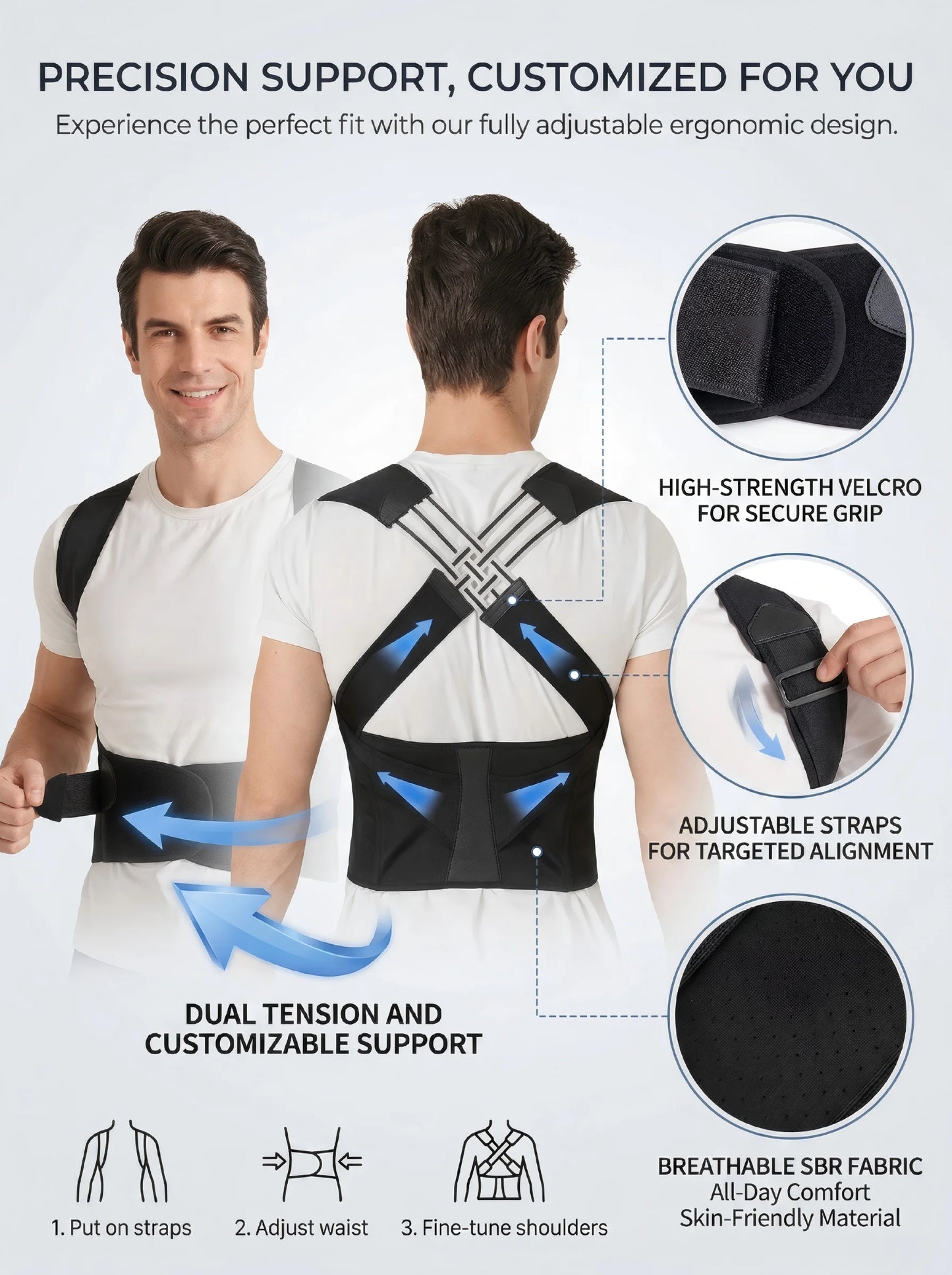 Back & Shoulder Support Brace