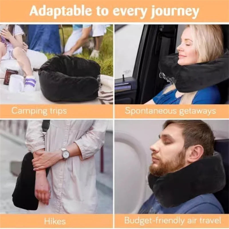 Travel Comfort & Storage Pillow
Travel neck pillow U-shaped,adjustable soft wool cover,can be filled with clothing for comfort Travel Pillow With Storage Pouch