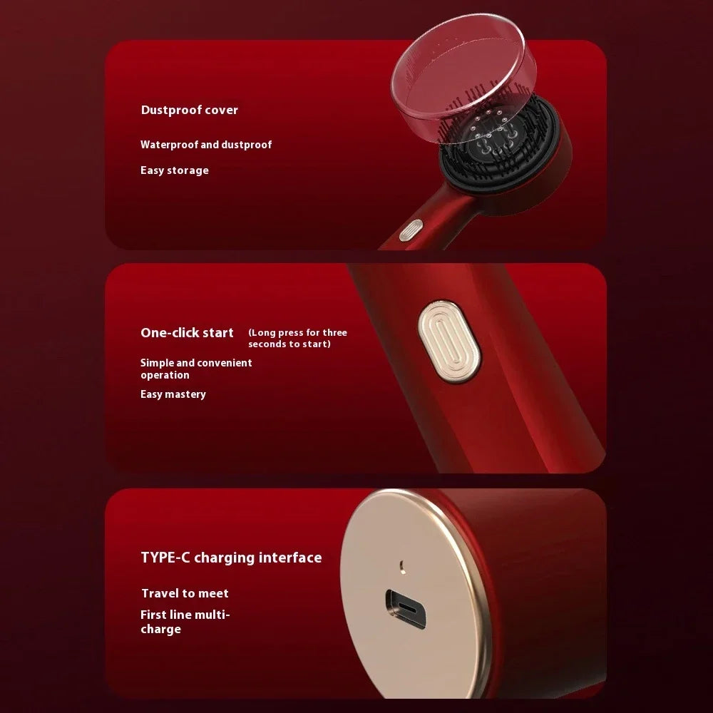 RootGlow Pro
Electric Red Light Scalp Massage Comb Hair Growth Brush with Vibration Therapy Oil Applicator for Anti Hair Loss and Scalp Care
