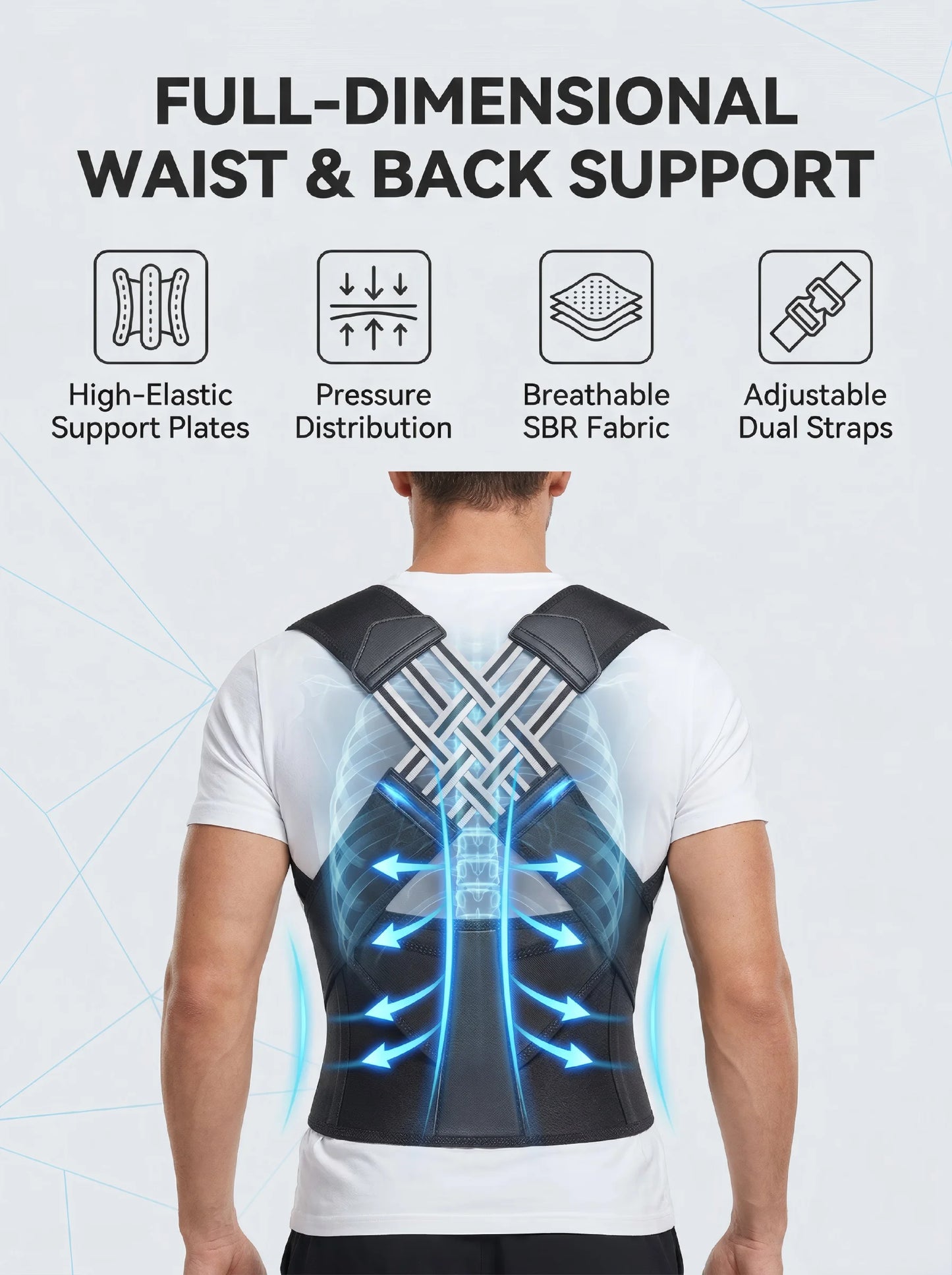 Back & Shoulder Support Brace