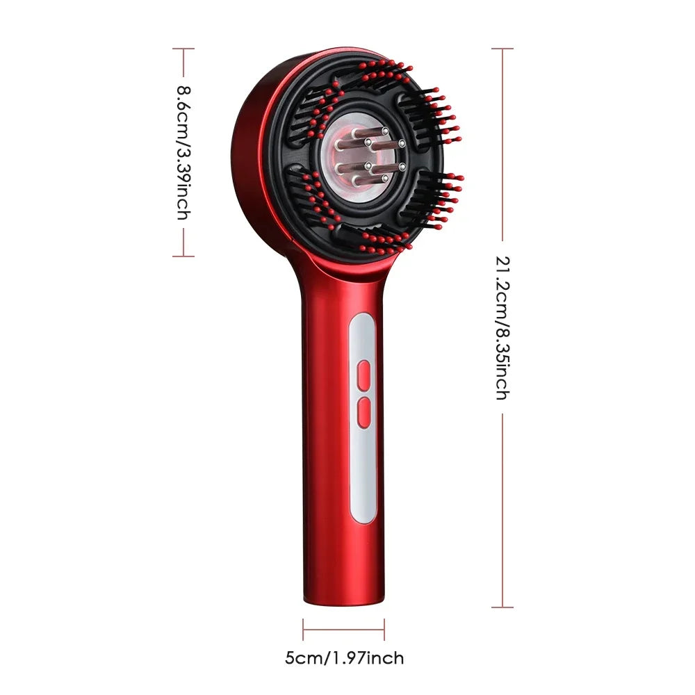 RootGlow Pro
Electric Red Light Scalp Massage Comb Hair Growth Brush with Vibration Therapy Oil Applicator for Anti Hair Loss and Scalp Care
