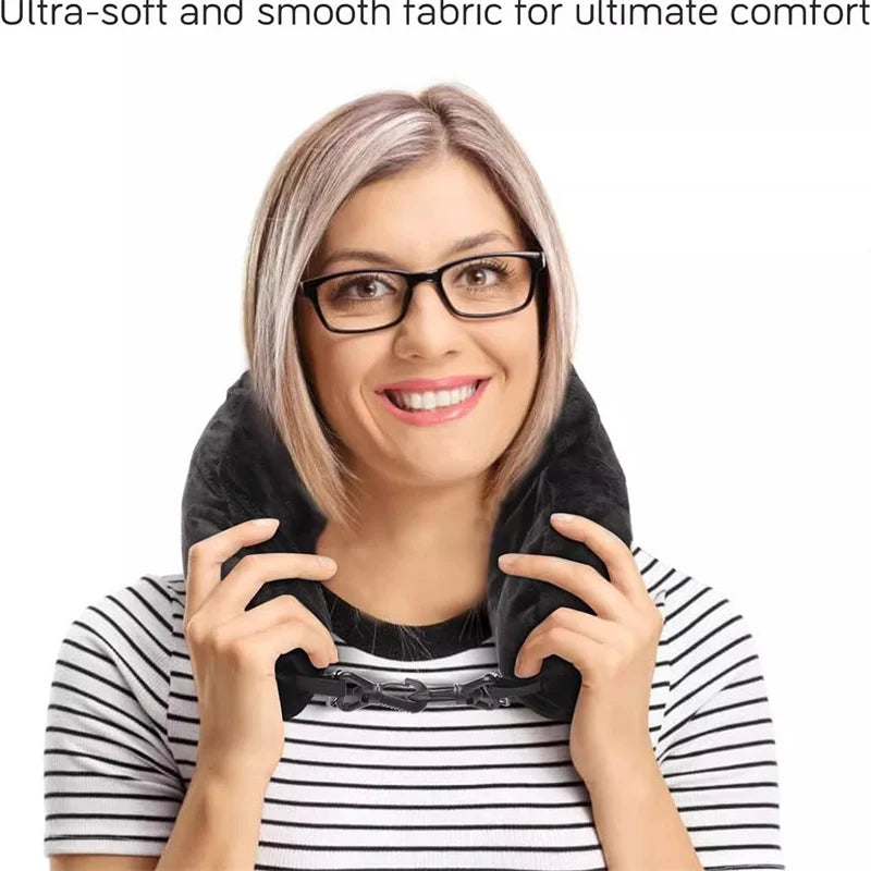 Travel Comfort & Storage Pillow
Travel neck pillow U-shaped,adjustable soft wool cover,can be filled with clothing for comfort Travel Pillow With Storage Pouch