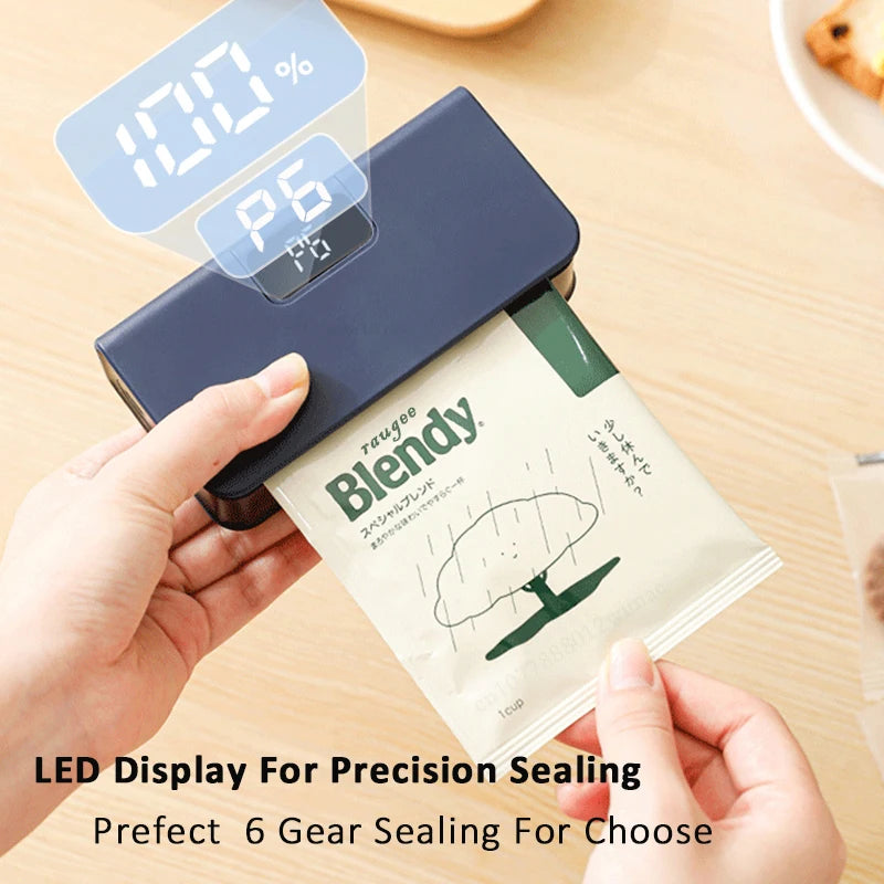EasySeal Go- Portable Food Bag Sealer
Mini Bag Sealer Plastic Bag Heat Sealer Plastic Bag Sealing Machine USB Rechargeable Portable Package Bags Sealer
