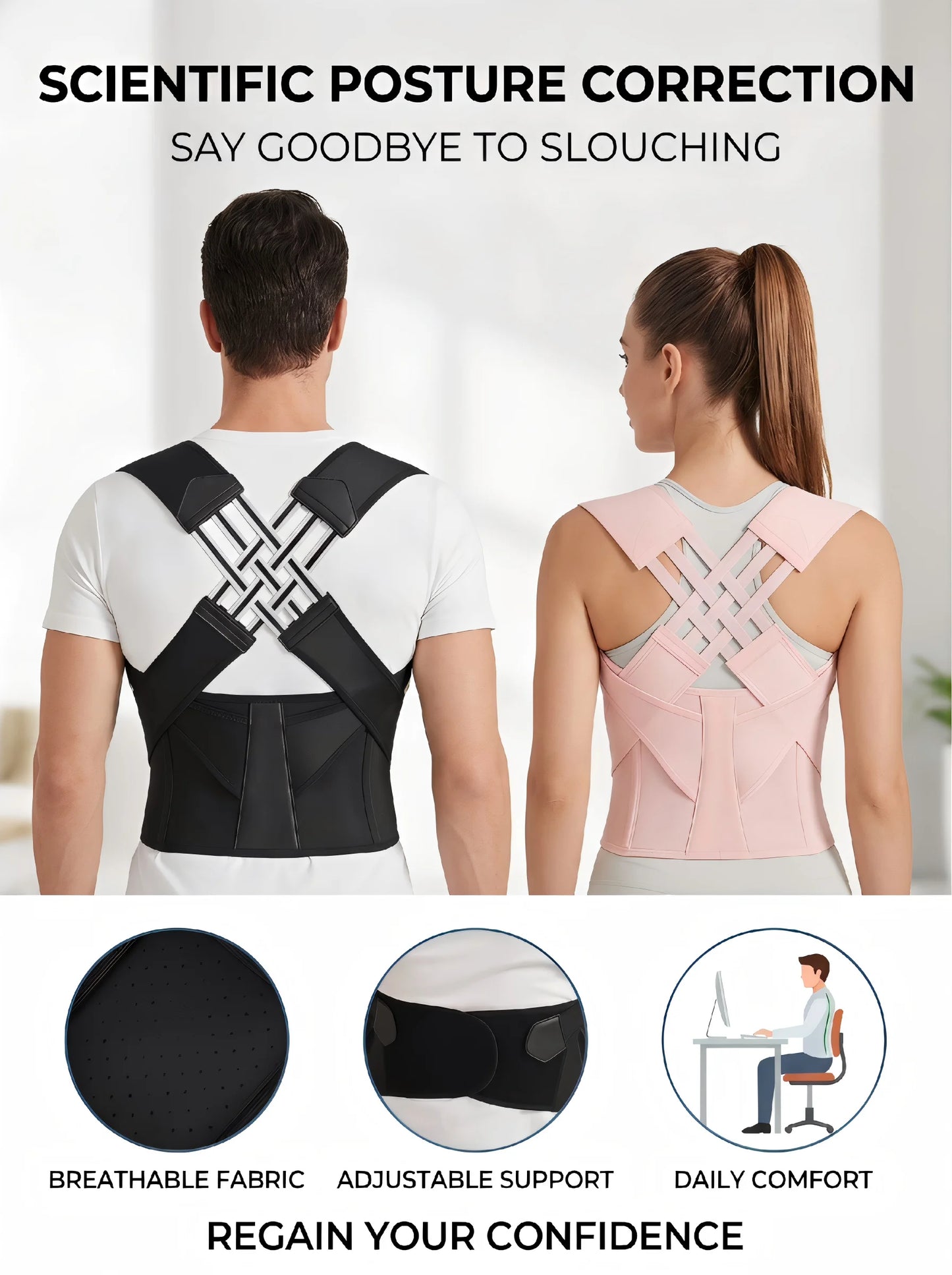 Back & Shoulder Support Brace