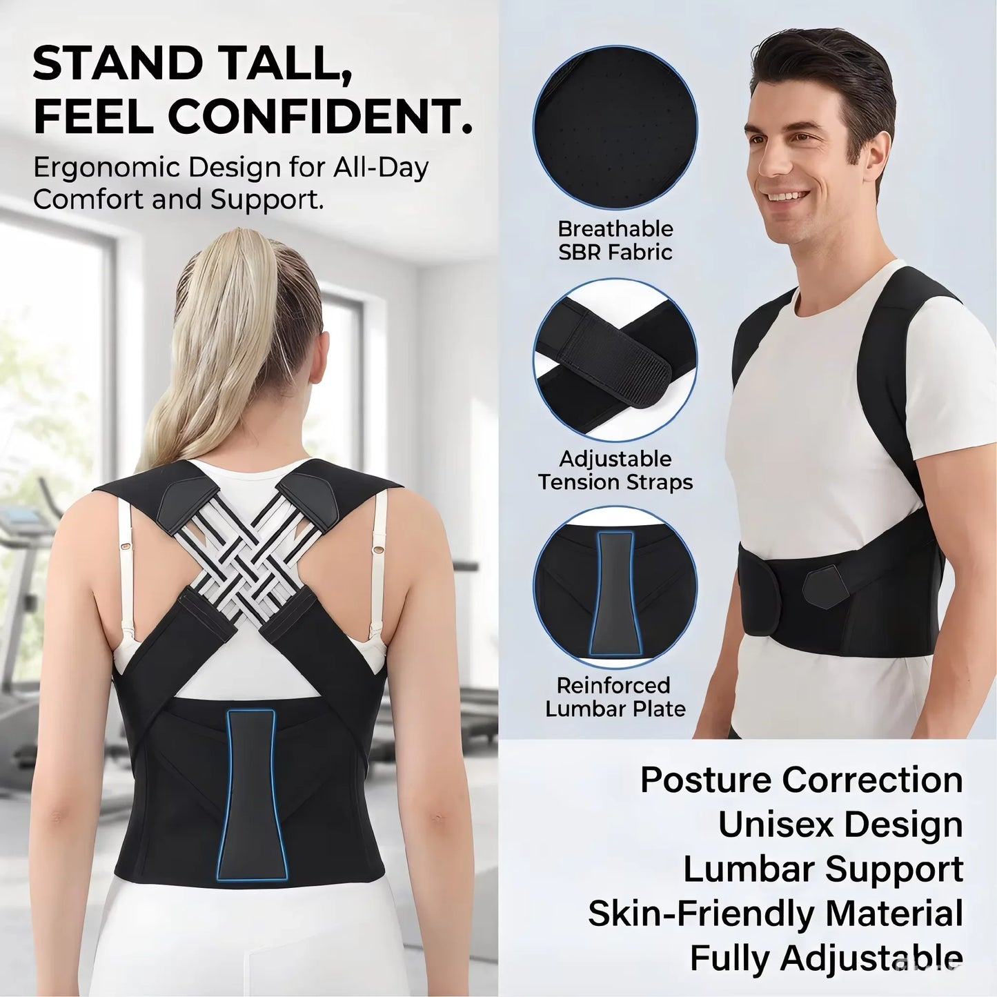 Back & Shoulder Support Brace
