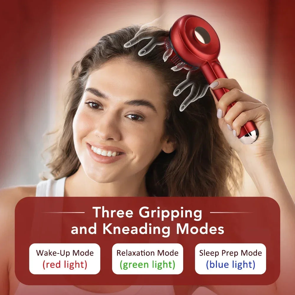 RootGlow Pro
Electric Red Light Scalp Massage Comb Hair Growth Brush with Vibration Therapy Oil Applicator for Anti Hair Loss and Scalp Care