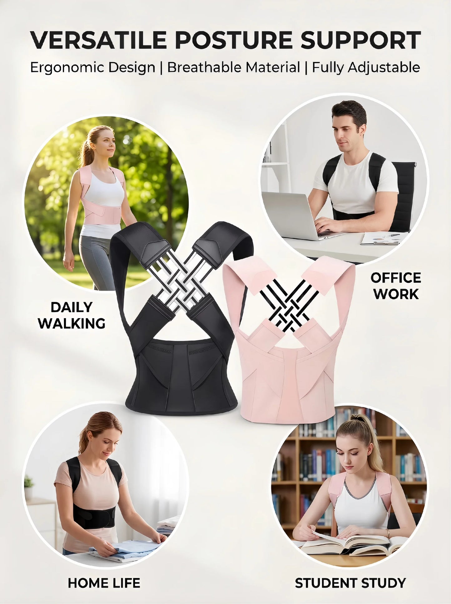 Back & Shoulder Support Brace